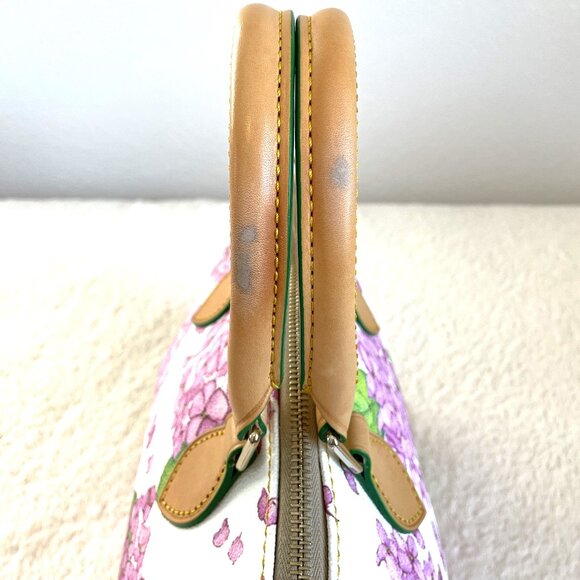 Dooney & Bourke Pink Hydrangea Satchel Bag - Picture 10 of 17